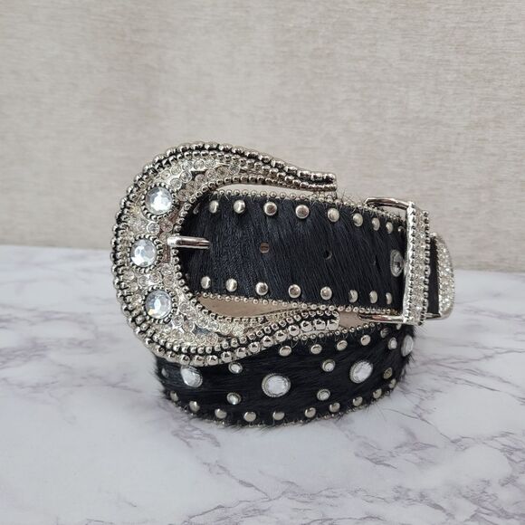 Christine Alexander Pony Hair Cowhide Western Rhinestone Crystal Belt main image 8
